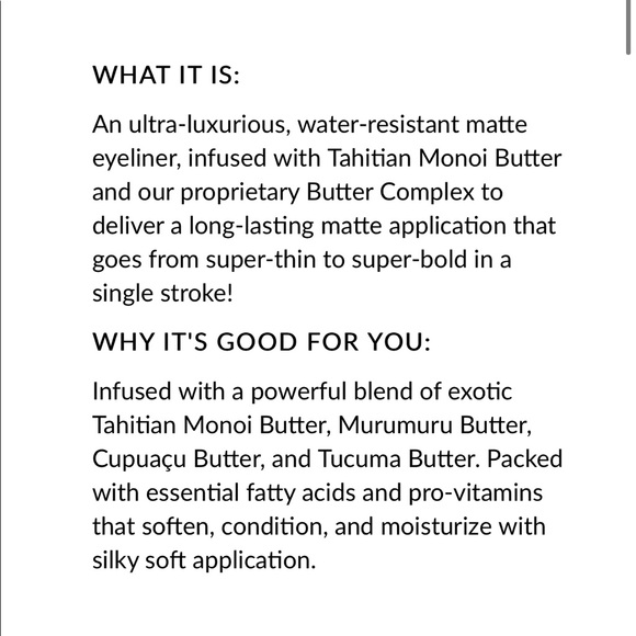 New Physicians Formula matte monoi butter eyeliner in black - Picture 9 of 9